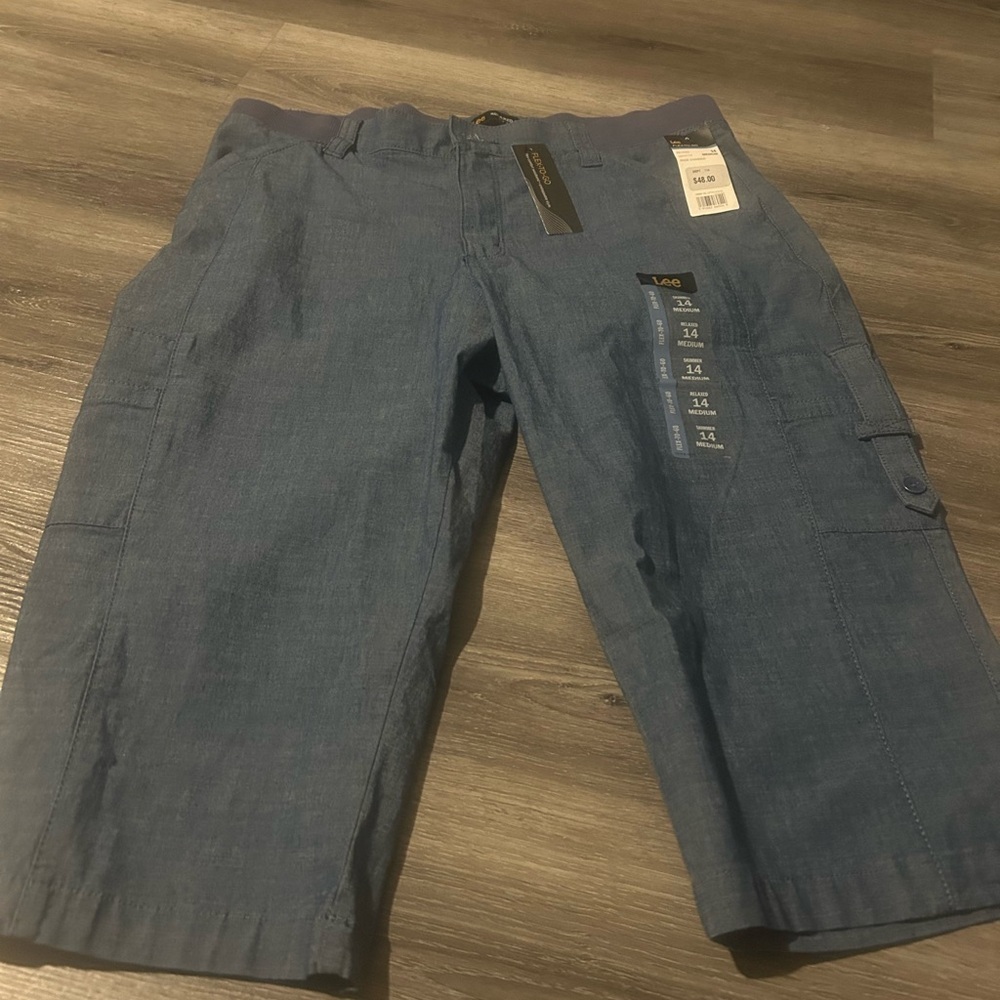 Lee women Denim Blue Cargo Pants